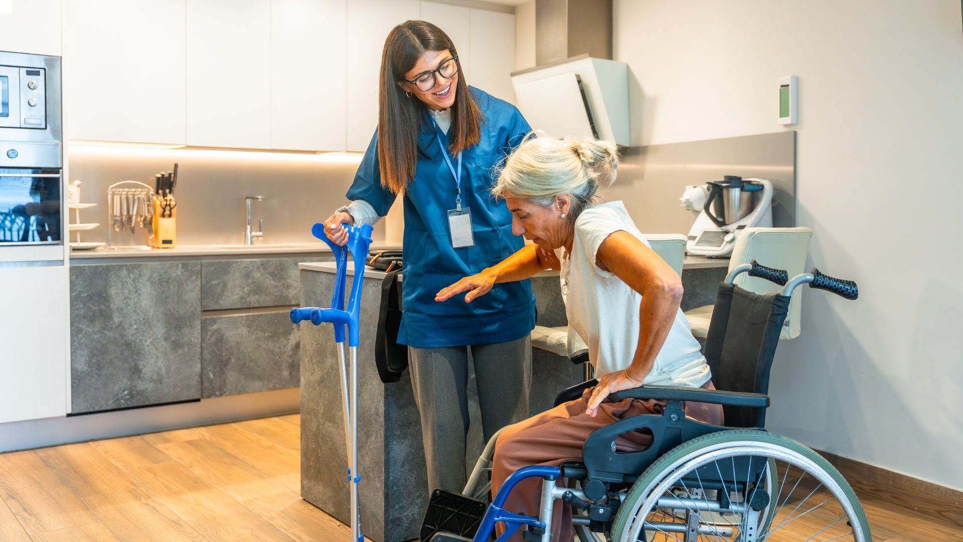 Healthcare assistant in the rural area of Ireland